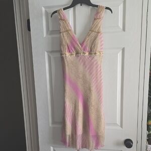 Alexia Admor Pink and Gold Dress